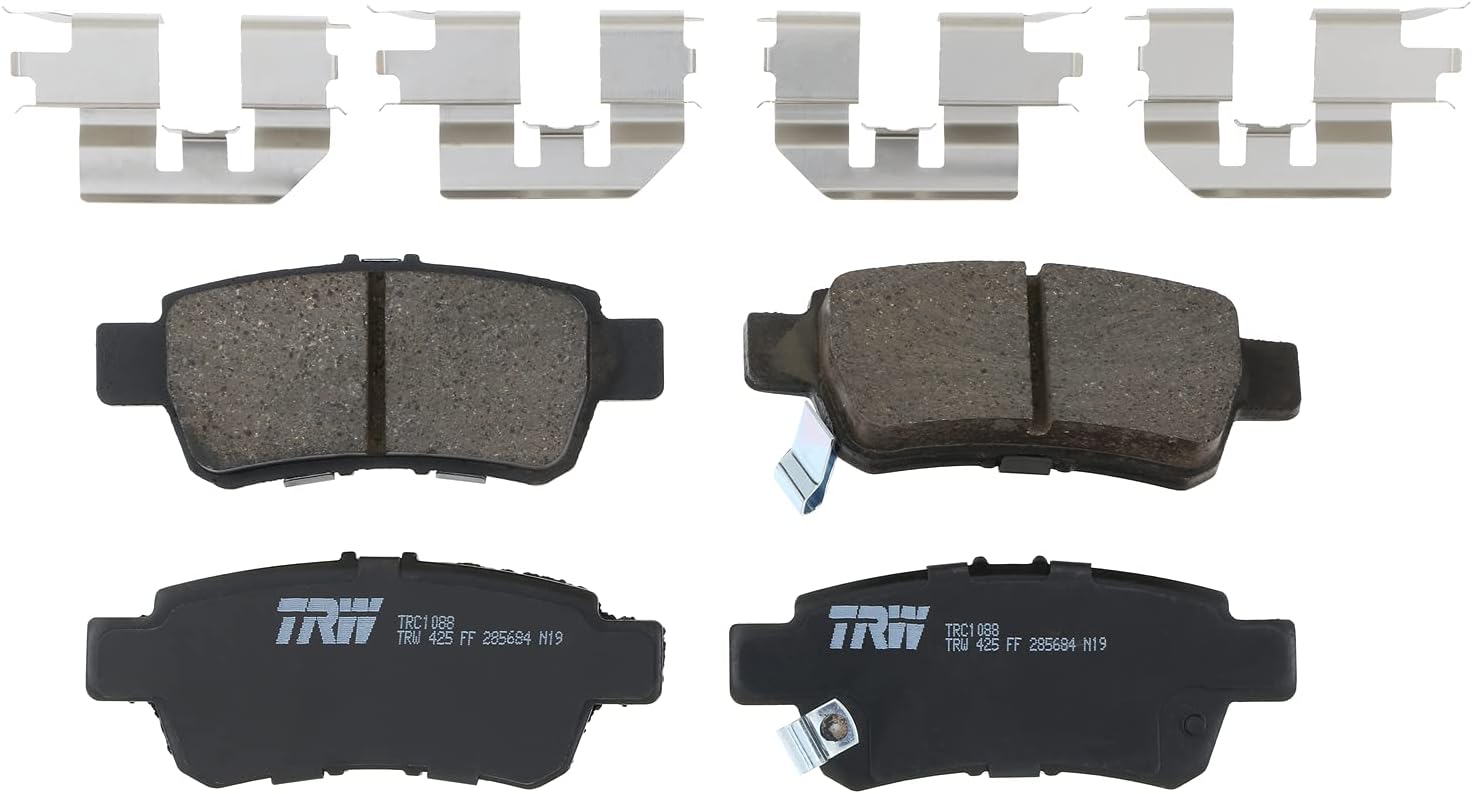 TRW Pro TRC1088 Disc Brake Pad Set For Honda Odyssey 2005-2010, Rear