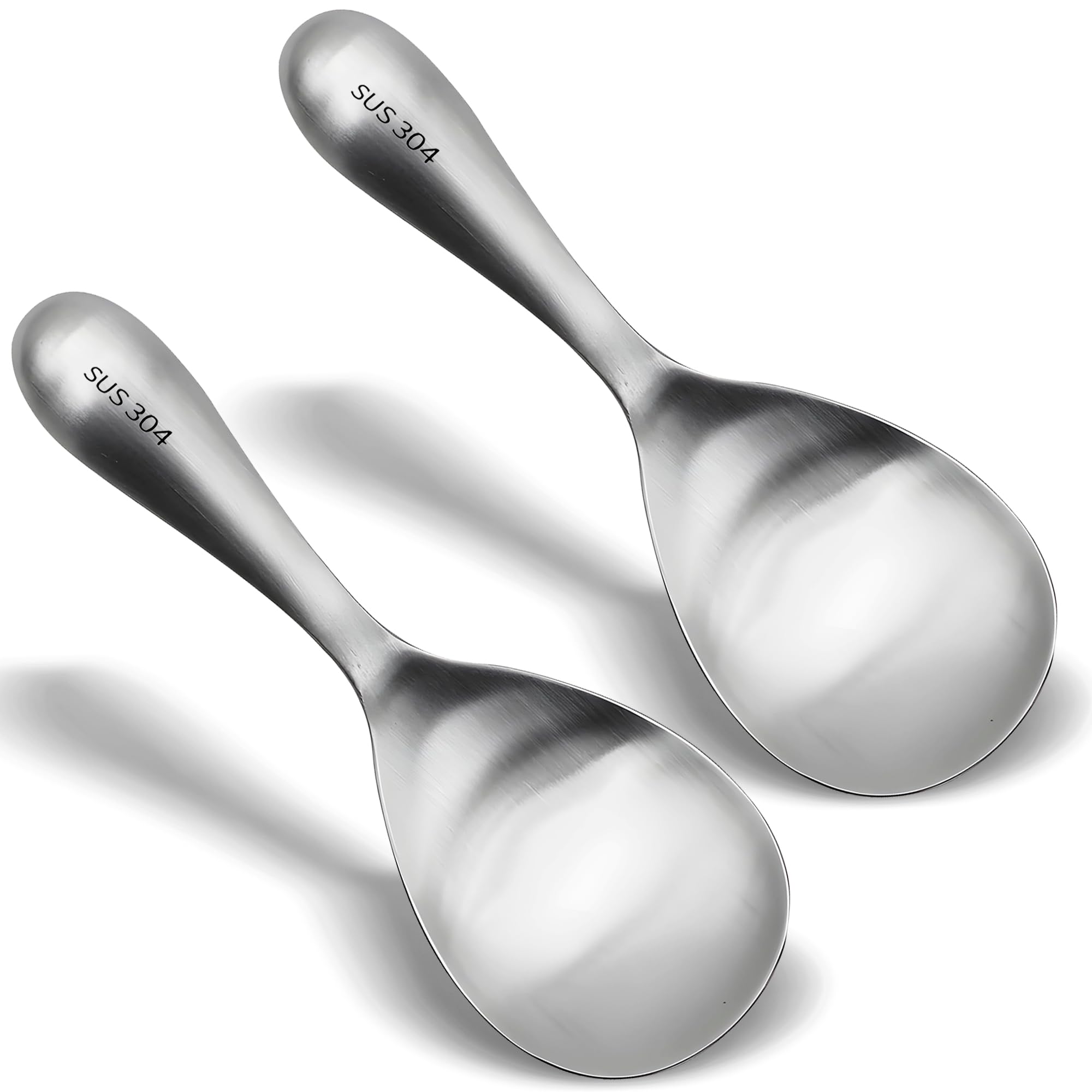 Stainless Steel Rice Spoons - Durable & Nonstick -12