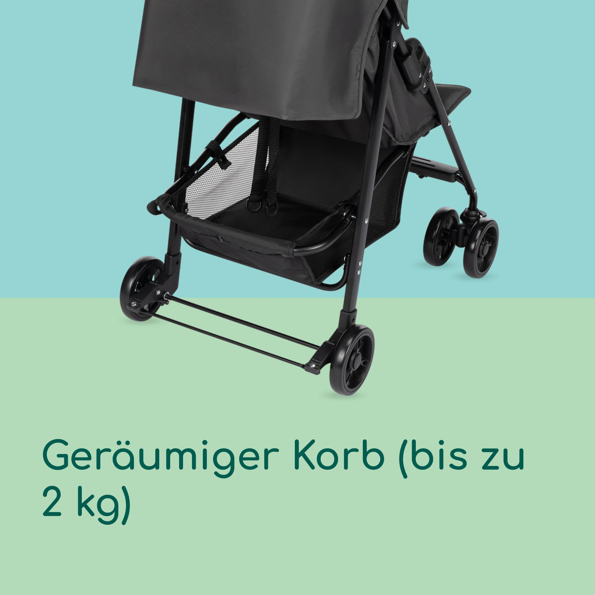 Bebeconfort Snow, Buggy mit Liegefunktion, 0 Monate bis 3,5 Jahre, 0 bis 15 kg, Buggy Kinderwagen, Leicht und klappbar, Mineral Graphite