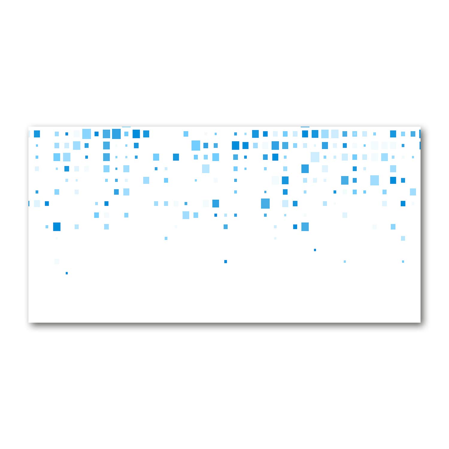 Tableau acrylique mural 120x60cm image verre plastique déco abstraite bleue salon moderne
