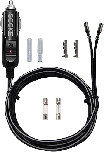 Miniatura 1 de Adaptador de corriente para encendedor de cigarrillos de 6 pies 14 AWG 12 V 24 V