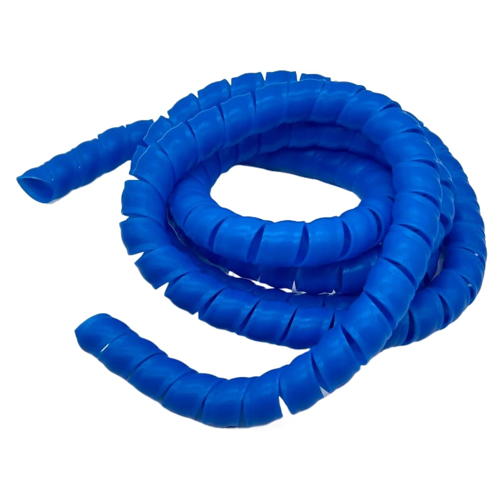 JNMING ID 12mm Flexible Spiral Cable Wire Protector Sleeve Cable Organizer Tube for Tidy Winding Protection(Blue,2 Meters)