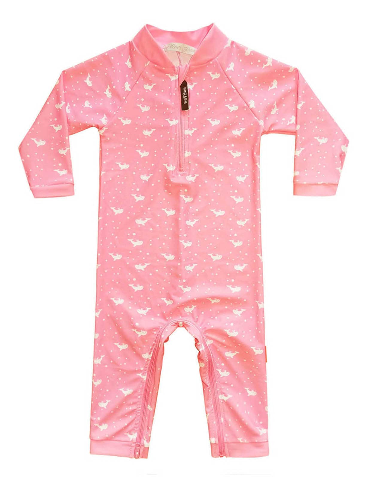 weVSwe Traje De Baño De Ballena con Corte para Bebé, Protectores contra Erupciones Rosadas, Protección Solar, Traje De Baño para Niñas Pequeñas, Cambios De Pañal Fáciles De 12-18 Meses