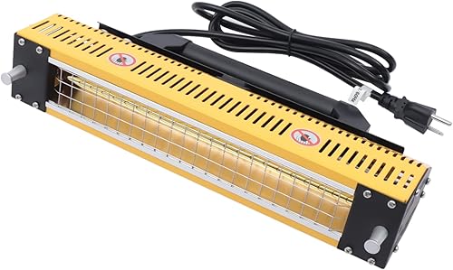 YIYIBYUS IR1 - Calentador infrarrojo para secadora de mano, pintura C, lámpara de 1000 W, 110 V, para película automotriz, reparación de carrocería,
