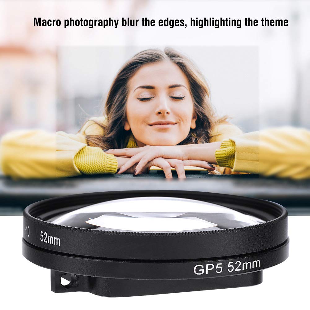 Lente Macro de Primer Plano con Lupa 10X para Cámara de Acción GoPro Hero 6/5, Tema Resaltado, Acoplable, Perfectamente Combinado con Anillos de Filtro, Captura la Vida Marina a