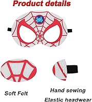 Vista 3 de Máscaras de fiesta para niños, 16 paquetes de suministros para niños, regalo de cumpleaños, Halloween, cosplay, fiesta, suministros de máscaras