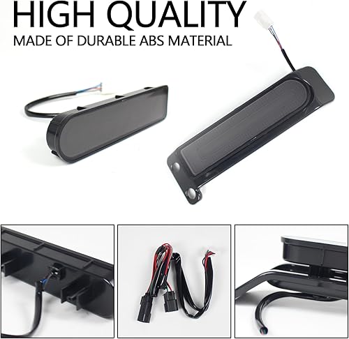 Miniatura 4 de Luces laterales de alforja trasera negra, lámpara auxiliar LED para Harley Road King Ultra Limited Electra Glide Ultra FLTRU 2014-2022