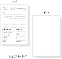 Vista 3 de Freshie Formulario de pedido Paquete de 50 5 x 7 pulgadas Formularios de pedido de clientes de pequeñas empresas para pedidos de clientes