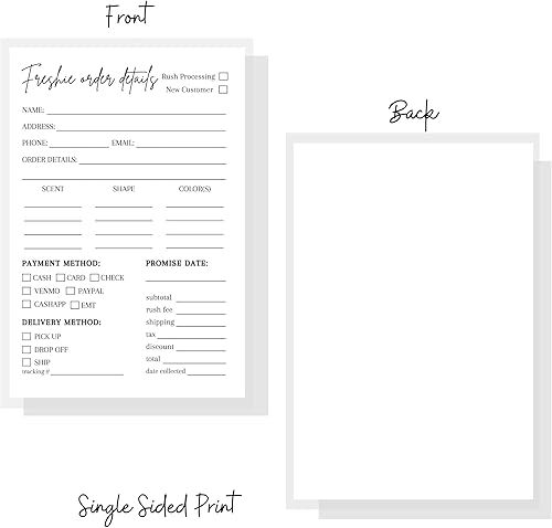 Miniatura 3 de Freshie Formulario de pedido  Paquete de 50  5 x 7 pulgadas  Formularios de pedido de clientes de pequeñas empresas para pedidos de clientes de