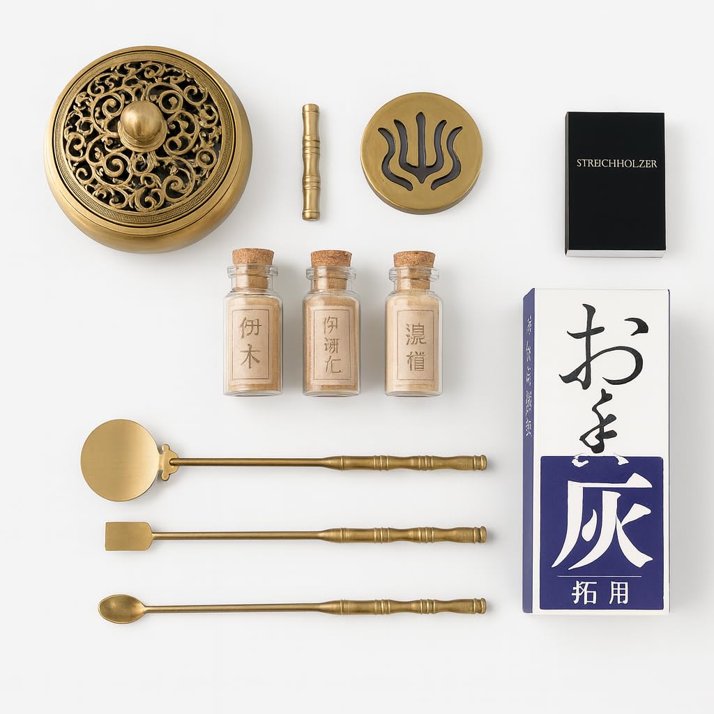 Räucherwerkzeremonie Set Toolkit für chinesische Räuchern Zeremonie Werkzeuge zum Räuchern von Sandelholzpulver Räucherbesteck