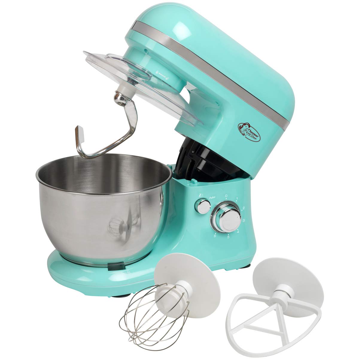 Machine à Gâteaux 3 En 1 Bestron - Donuts, Muffins, Cake Pops - 700W Plaques Antiadhésives - Vert Menthe