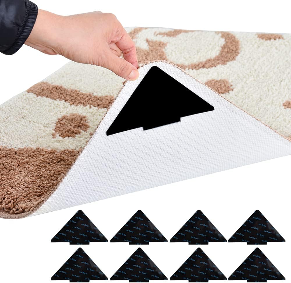 YORTJ NonSlip Rug Gripper, 8PCS NonDisposable and