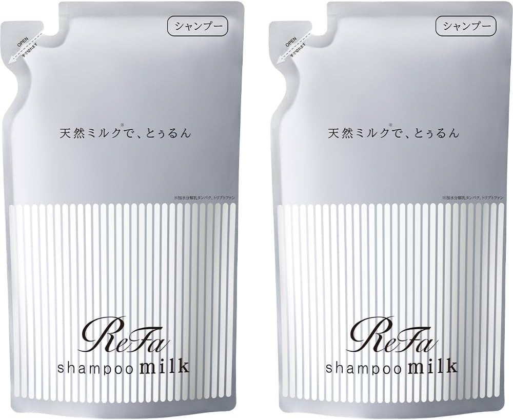 Amazon | リファミルクプロテインシャンプー詰め替え2点セット/ ReFa