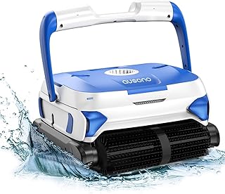 [Upgraded] Automatic Pool Cleaner, Powerful Robotic Pool Vacuum with 2 Motors, Wall Climbing, 2 Larger Filter Basket and 50FT Swivel Floated Cord, for Above/In-ground Swimming Pool Cleaning