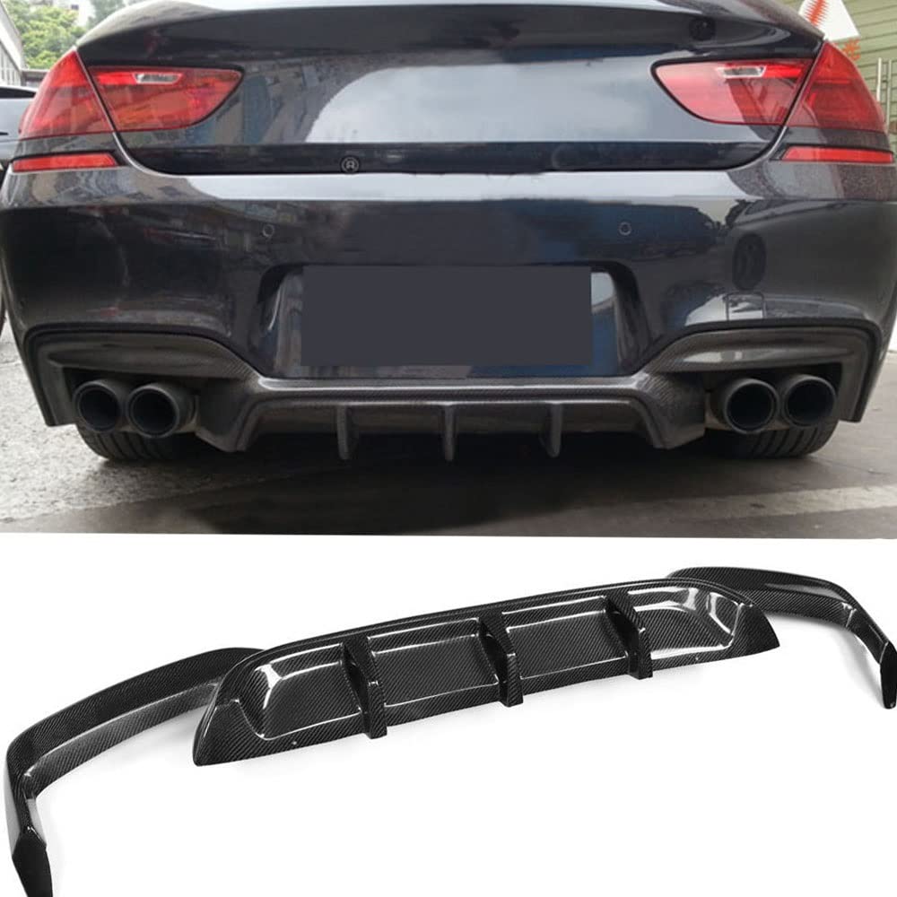 Dla BMW Serii 6 F06 F12 F13 M Sport M6 Kabriolet 640i 650i 2012-2016 Samochód Dyfuzor Tylnego Zderzaka Z Włókna Węglowego Spoiler Deflektor Splitter