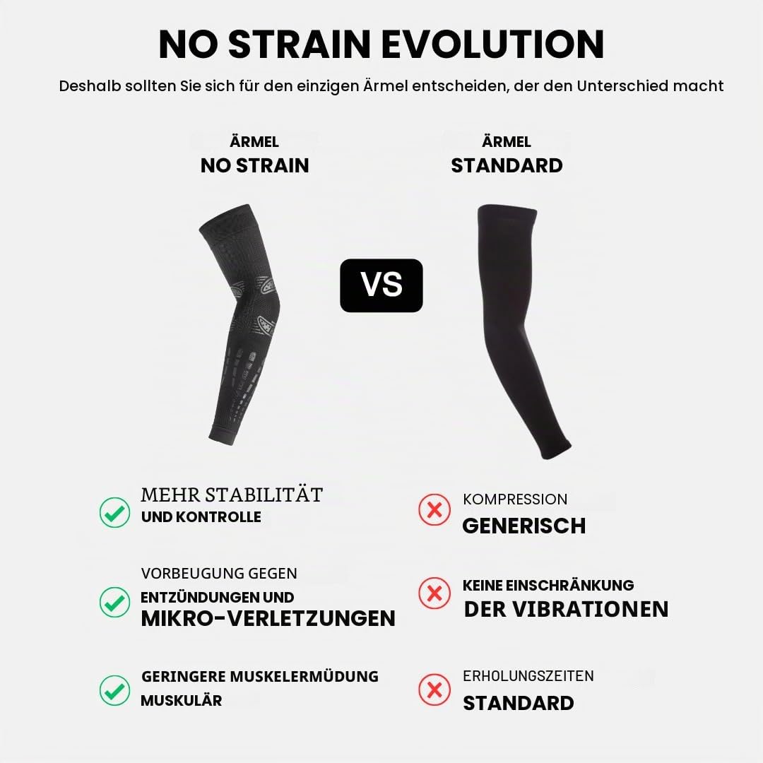 FLOKY 1 Stk. Armbandage No Strain Evolution Multisport. Tennis, Padel, Basketball. Reduziert Vibrationen, unterstützt Ellbogen und Unterarm. Kompressions-Armbandage, stabilisiert Sehnen und Muskeln