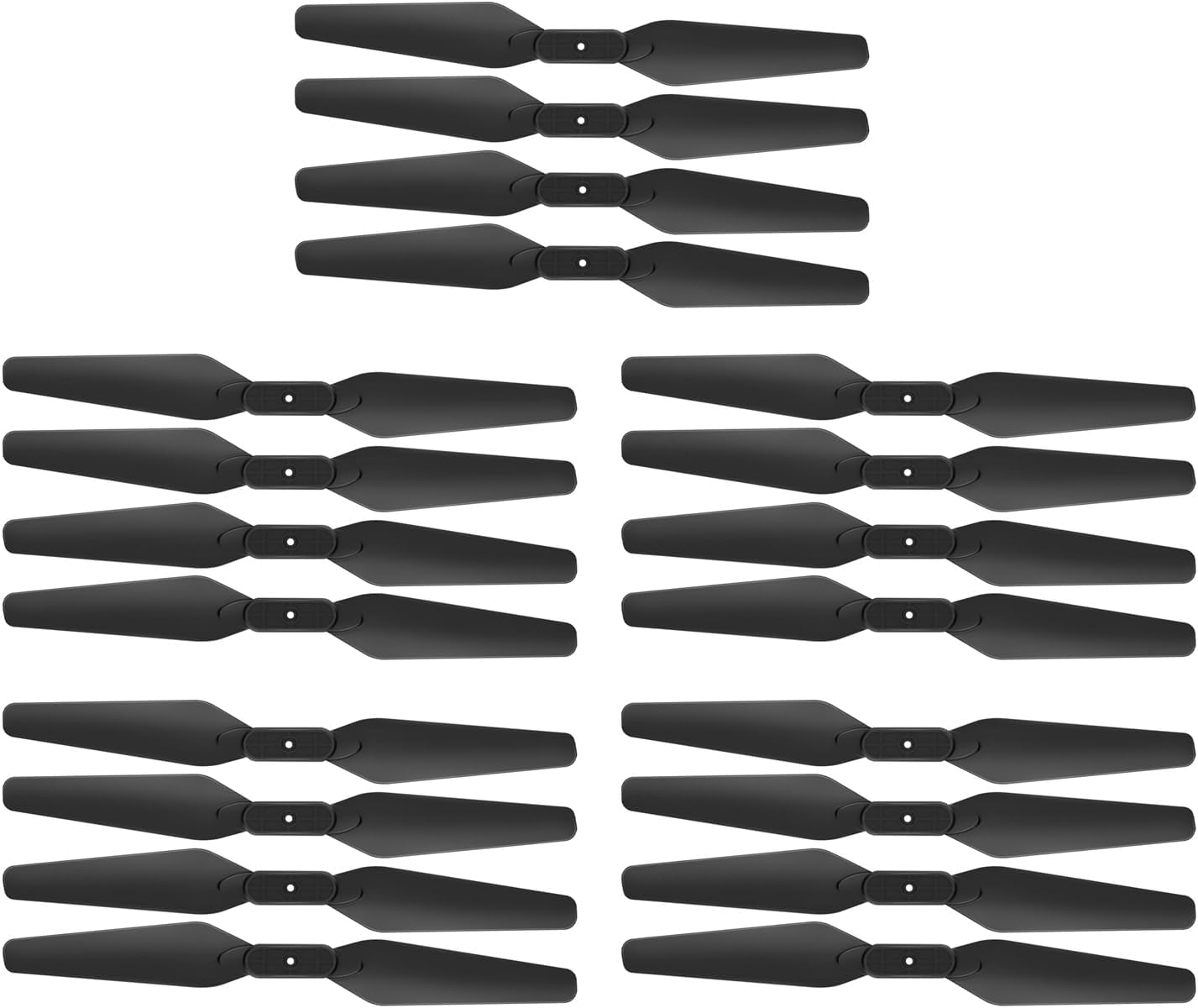 Fytoo 20PCS Folding Propeller for E88 E88PRO E88MAX E525 E99 E99PRO P1 P5PRO K3 S1 P8 Quadcopter Folding Drone Spare Parts RC Aircraft Propeller