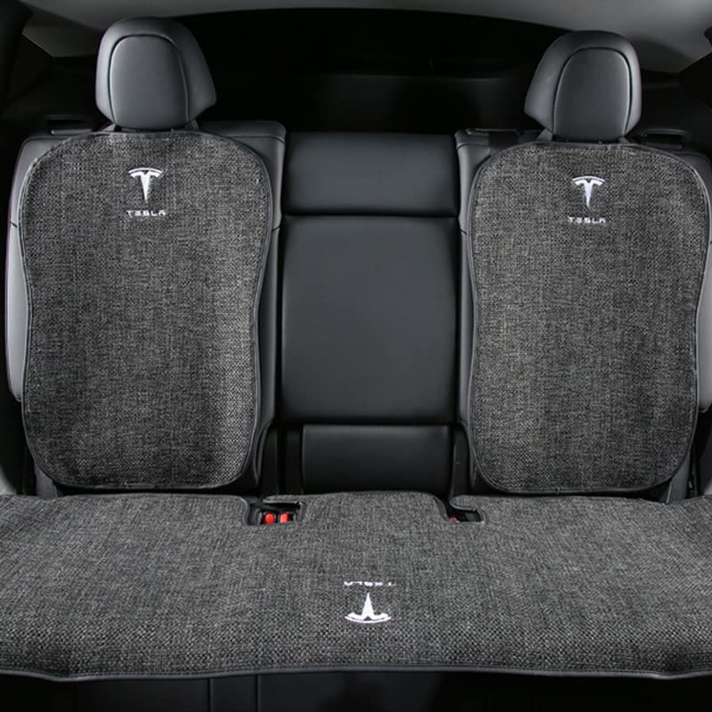 HEYCE Set Coprisedili Per Tesla Model 3 E Model Y, 4 Pezzi, Tessuto Traspirante Antiscivolo