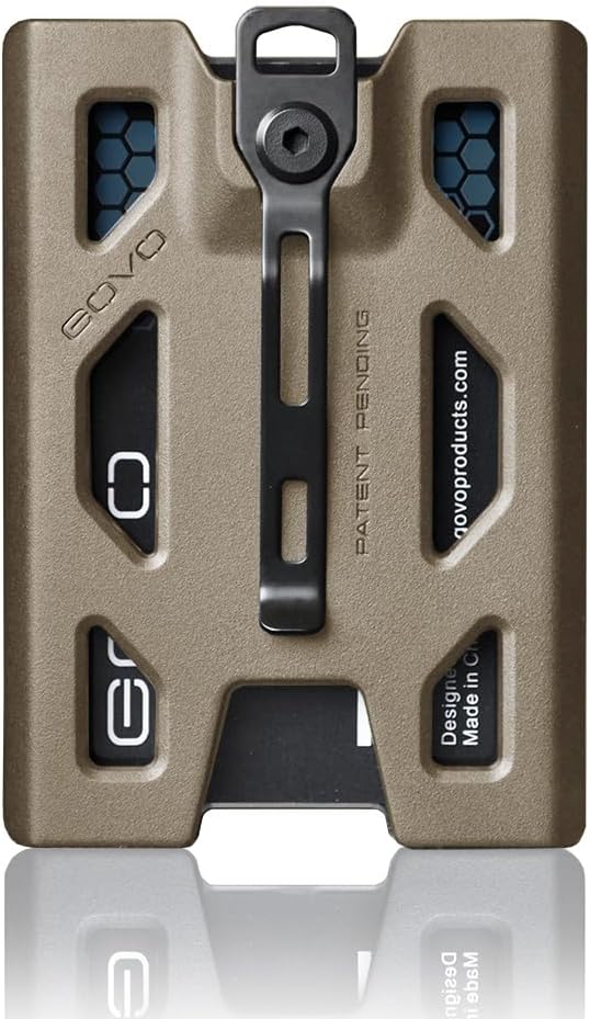 GOVO T4 Badge Holder/Wallet Durable Polycarbonate ID/Credit Holder with Metal