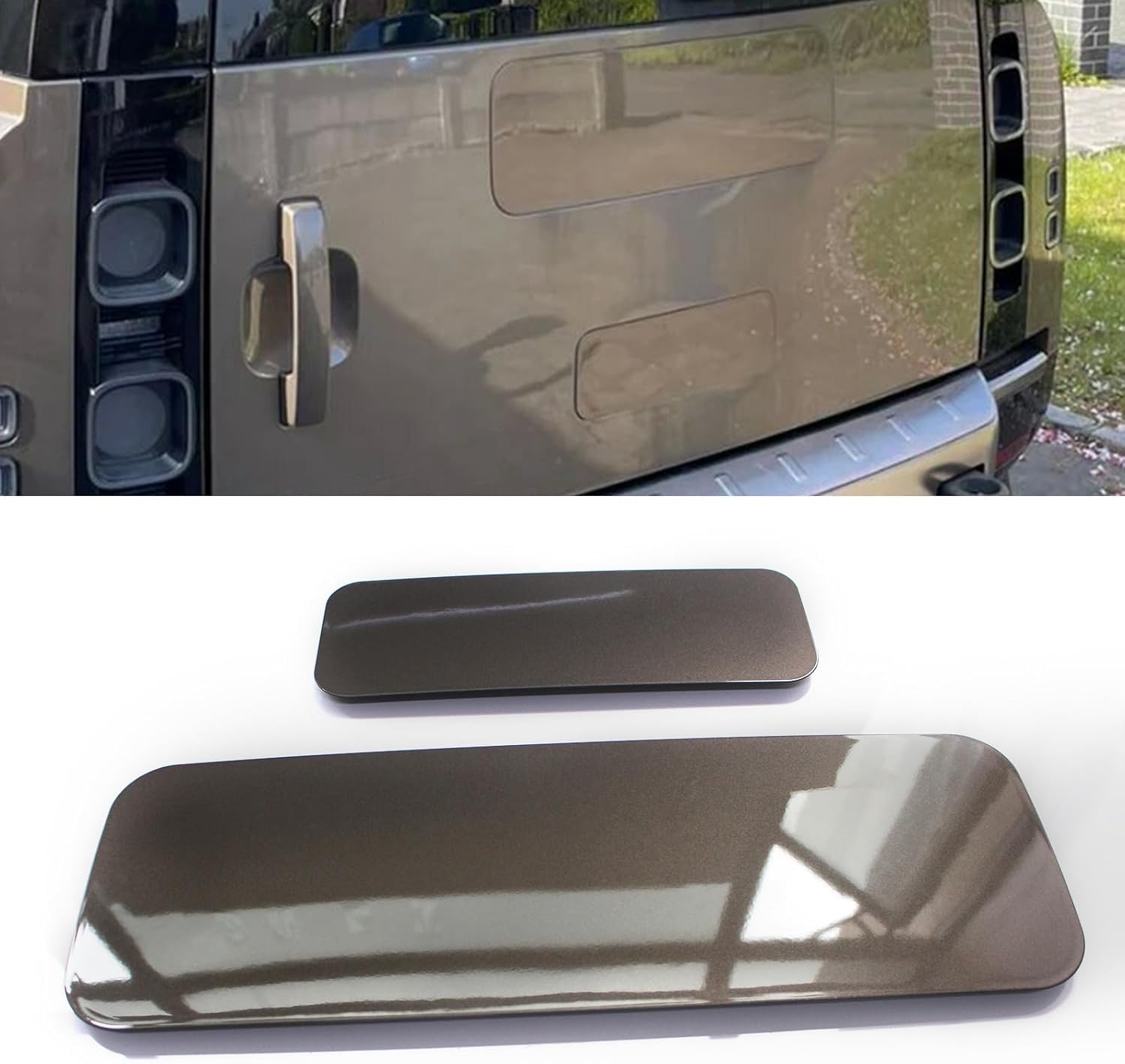 Plaque d'enjoliveur de Roue arrière Couvercle de Roue de Secours pour Land Rover Defender 90 2020-2024 - 6 Colours ABS Brillant