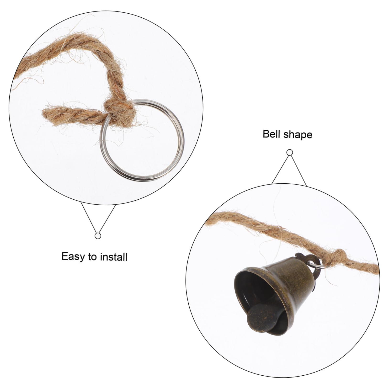 3 Piezas Cadena de Campanas Campana Colgante Decorativa para Colgar en la Puerta navideños Christmas Guirnalda Accesorios de Colgantes de Navidad TOPBATHY