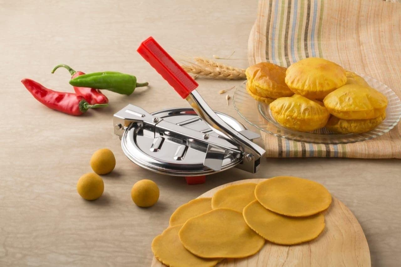 Presse à Tortilla En Fonte Robuste De 12,7 Cm En Alliage D'aluminium Pour Chapati, Quesadilla, Chapati, Pain, Naan, Samosa
