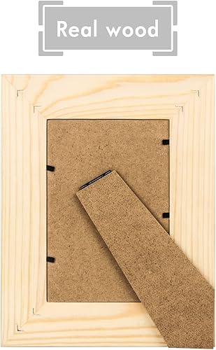 Miniatura 2 de Lindos marcos de fotos de margaritas de 4 x 6 pulgadas, marcos de fotos de madera con margaritas de flores, marco de fotos de escritorio pequeño