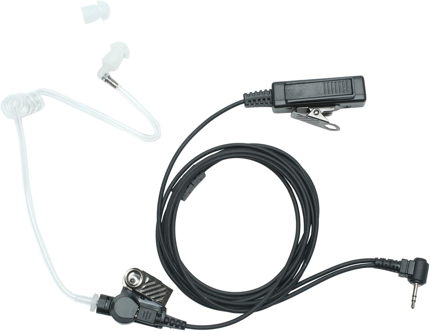10 Pack Acoustic Tube Earpiece Headset with Mic PTT Compatible with Motorola Talkabout MH230R MR350R T200 T200TP T260 T260TP T460 T600 MT350R 2 Way Radio
