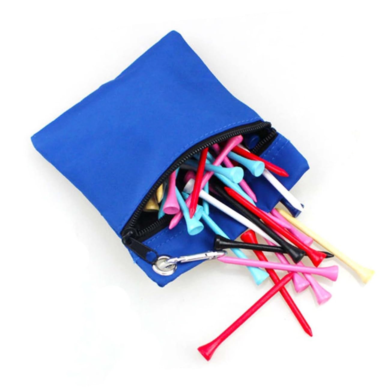TOYANDONA Golf Accessories Tee Holder Pouch Nylon Blue