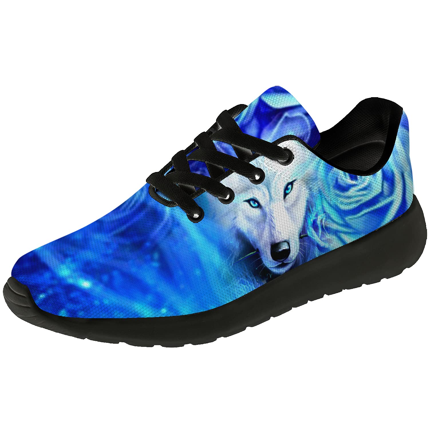 Wolf Shoes Mens Womens Running Shoes Sport Tennis Shoes Non-Slip Walking Sneakers Gifts for Boyfrien