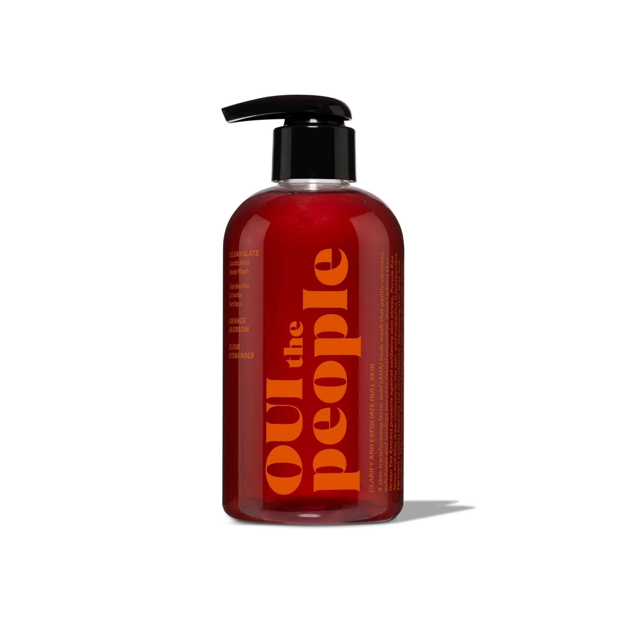 OUI the People CLEAN SLATE Lactic Acid Body Wash - Gentle Exfoliation for Smoother Texture and Even Skin Tone - 8.4 oz