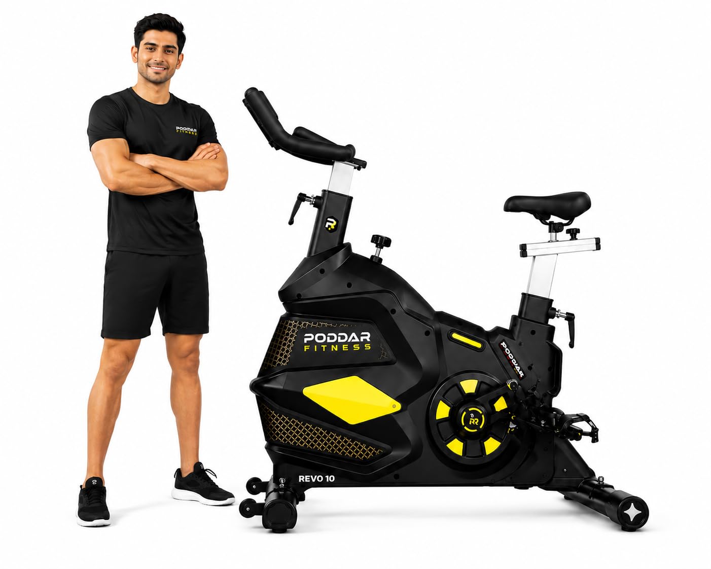 PF-SB28 Commercial Spin Bike with 28KG Flywheel | Belt Drive Indoor Exercise Cycle | Adjustable Resistance & Seat | 200KG Max User Weight-image-6