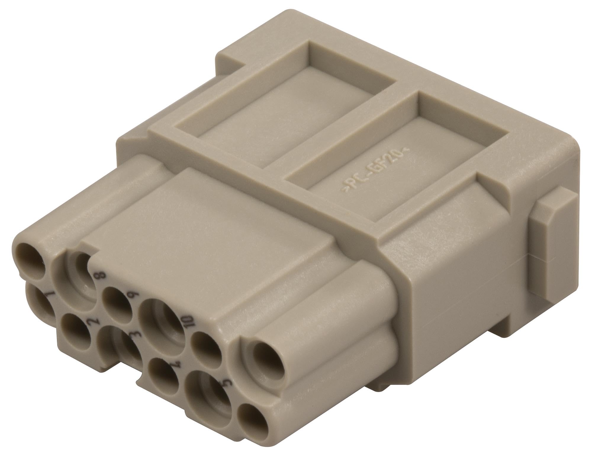Módulo RCPT 12POS industrial y conector para conexión resistente PR 9140123102