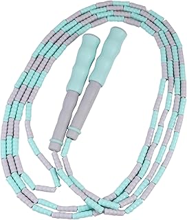 EVANEM 1pc Bamboo Skipping Rope - Free Skipping Rope Workout Jump Rope Heavy Jump Rope Fitness Jump Rope Beaded Jump Rope for Kids Skipits for Kids Jumping Rope Adjustable Rope Green Tpu