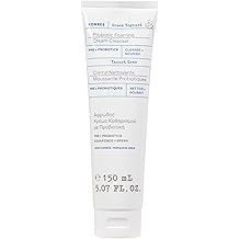 KORRES Greek Yoghurt Foaming Cream Cleanser, Hydrating, Deep Cleansing Skin Care, Makeup Remover, Face Wash for Women, Cream to Foam Facial Cleanser for Dry, Oily, Sensitive, Any Skin Type, 5.07 fl oz