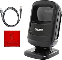 Vista 1 de DS9208 Zebra Symbol Digital Handsfree 1D/2D Barcode Scanner with USB Cable & Microfiber Cleaning Cloth - High Performance Scanning, Compact Design