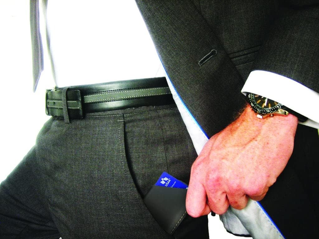 Modern Carry Leather Minimal Card Holder, Minimalist Wallet for Men & Women, Thin Credit Card Holder, Small Business Card Holder, Card Holder Wallet, Front Pocket Card Wallet - Magnum (Brown) - Image 6