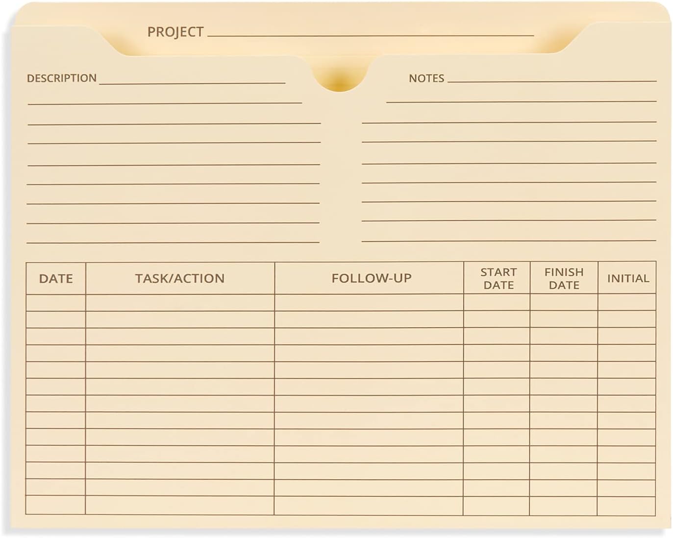 Blue Summit Supplies 50 Project File Folders, Reinforced Straight Cut Tab, 2 Inch Expansion Pocket, Preprinted Project Management Folder Design, Letter Size, Manila, 50 Pack 4 61dYCQzEKnL. AC SL1500