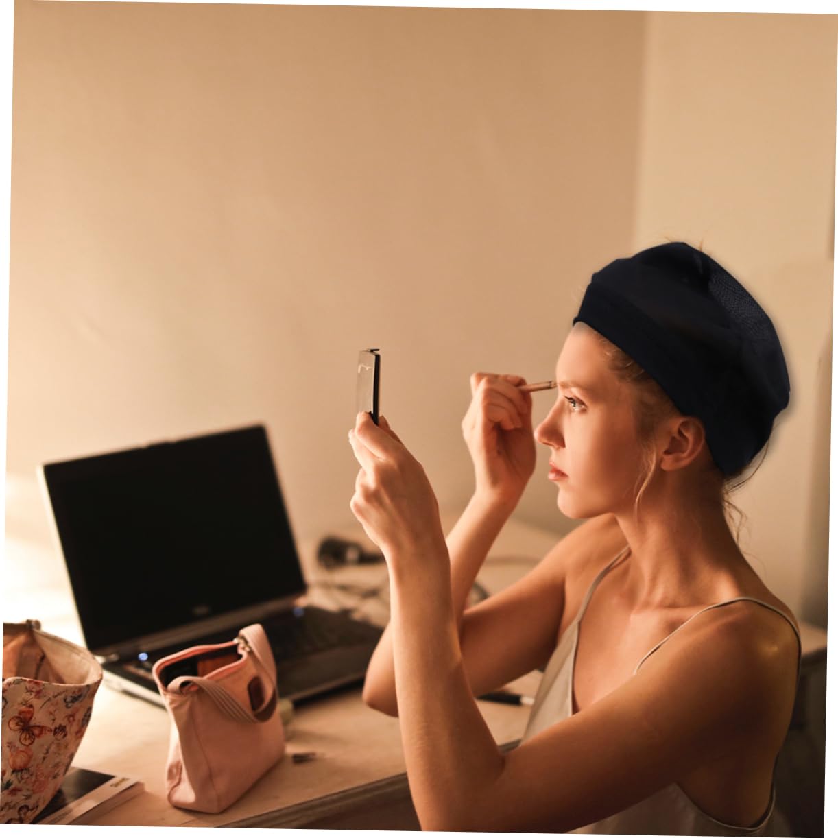 Didiseaon 12 Piezas De Maquillaje En La Parte Inferior De La Red Del Gorro De La Peluca