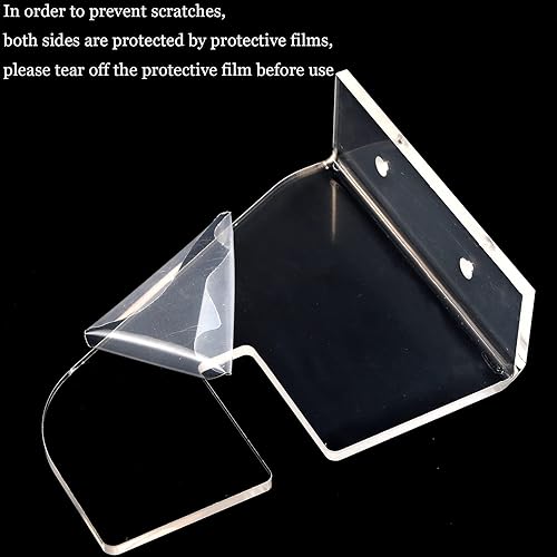 Miniatura 4 de Frcctre Paquete de 4 soportes de pared para monopatín, soportes de exhibición de acrílico para patineta, soporte de almacenamiento para patineta,