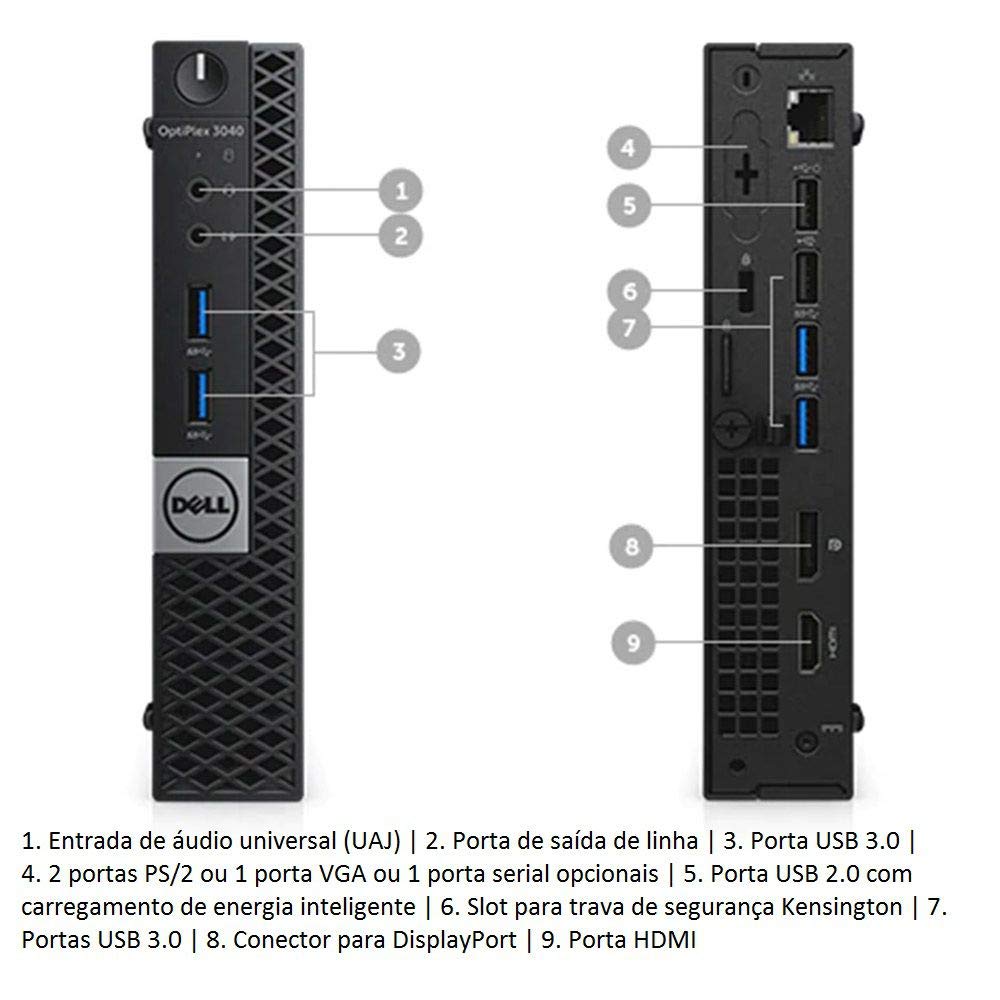 Cpu Mini Computador Dell Optiplex 3050 Intel Core i3 7100 4Gb DDR4
