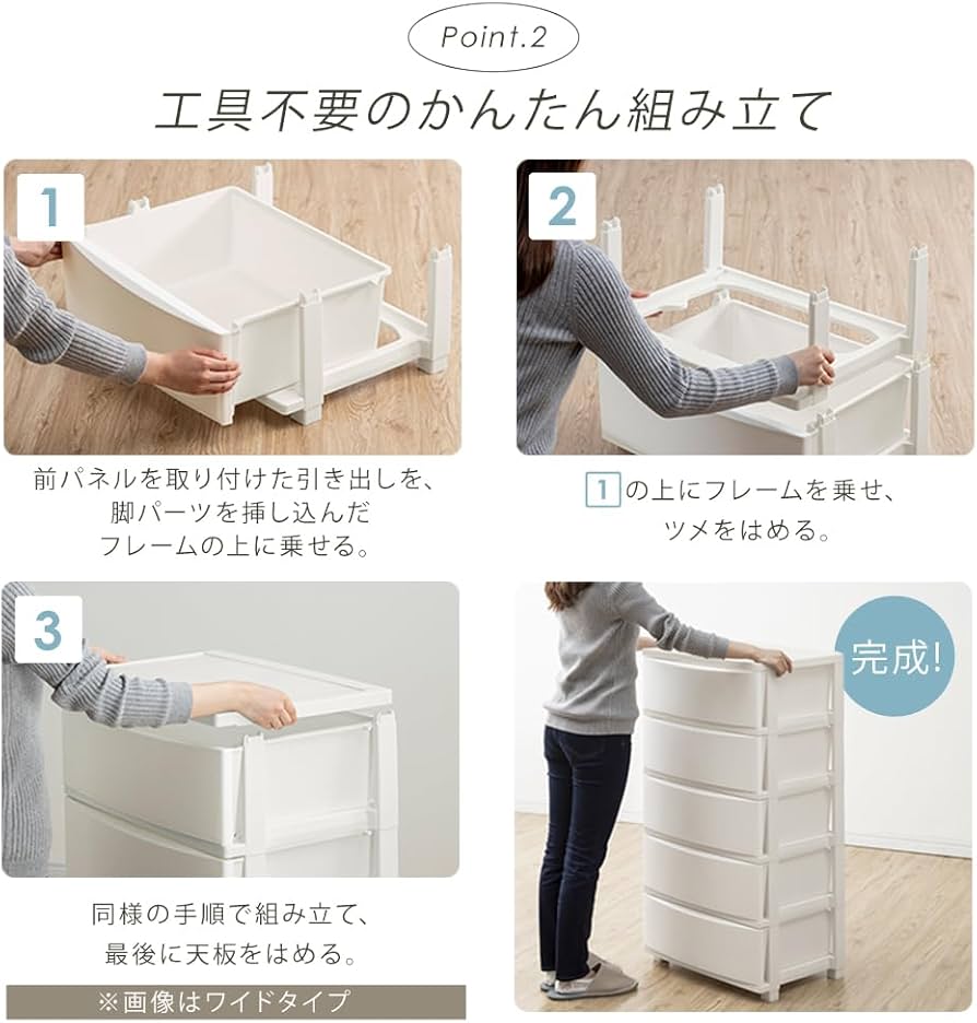 Amazon.co.jp: アイリスオーヤマ 収納 チェスト 幅30.9㎝ 5段 新カラー