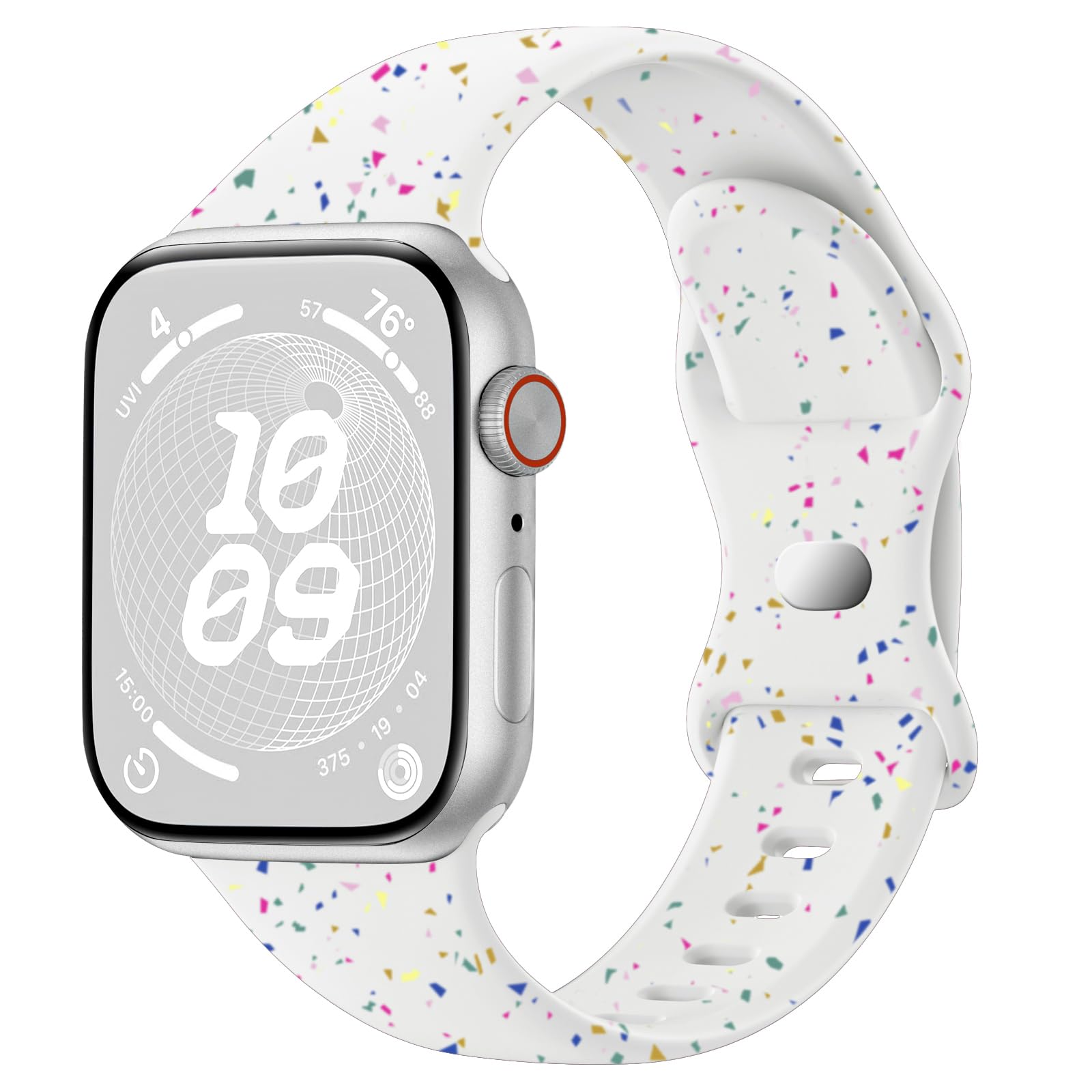 SNBLK Sport Band Compatible with Apple Watch Band 40mm 41mm 42mm 38mm 44mm 45mm 46mm 49mm Women Men, Soft Silicone Waterproof Replacement Strap for