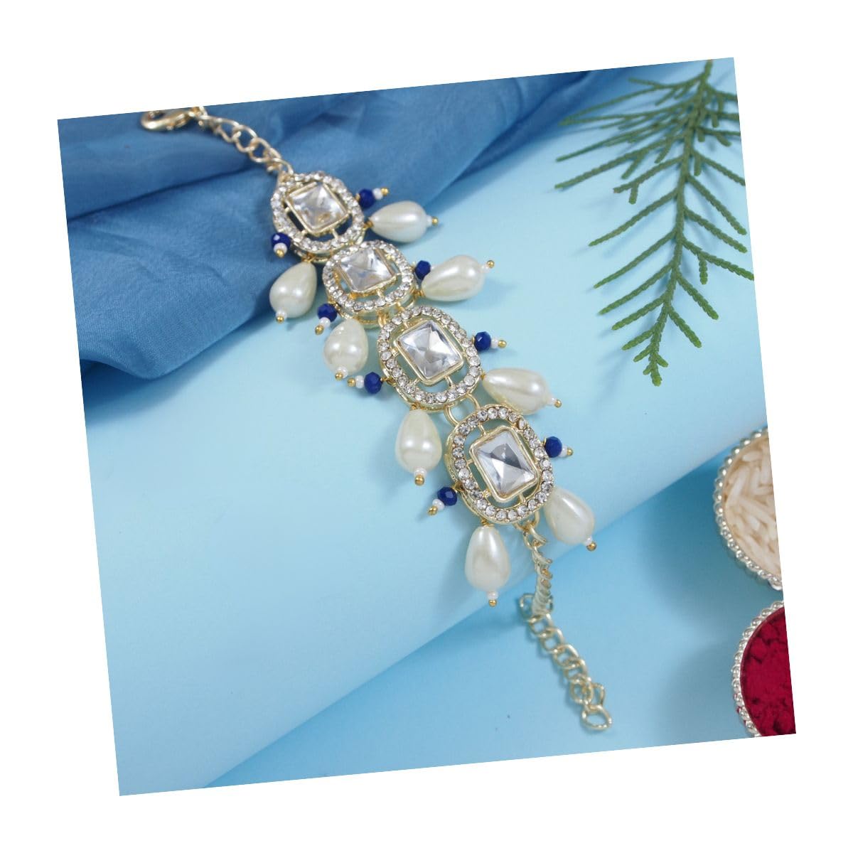 See full amazon price history chart for I Jewels Gold Plated Kundan & Pearl Bracelet for Women (R155Bl-L) I Jewels Gold Plated Kundan & Pearl Bracelet for Women (R155Bl-L) (B0D7S5PQKC) Amazon Price History, Amazon Price Tracker