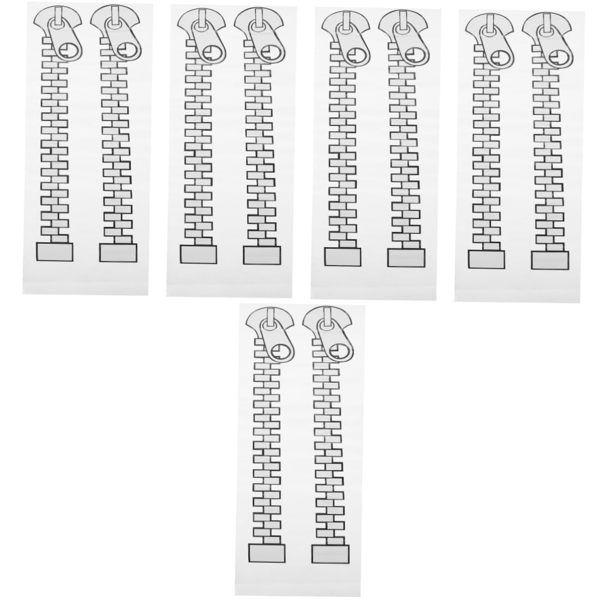 PRETYZOOM 5 Set Adesivo Per Auto Etichetta Esterno Decalcomanie Per Veicoli Adesivi Per Auto Carine Adesivi Per La Decorazione Dell'auto Per Carrozzeria Argento Pvc 2 Pezzi*5