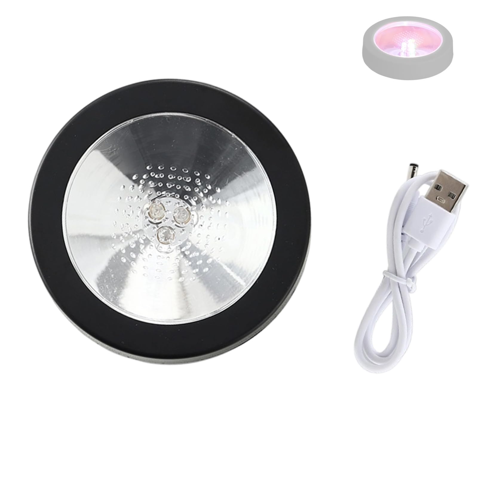 Easily Touch LED Illuminated Beverage Base USB Rechargeable Suitable for Enhancement of Atmospheres Homes and Club Coasters