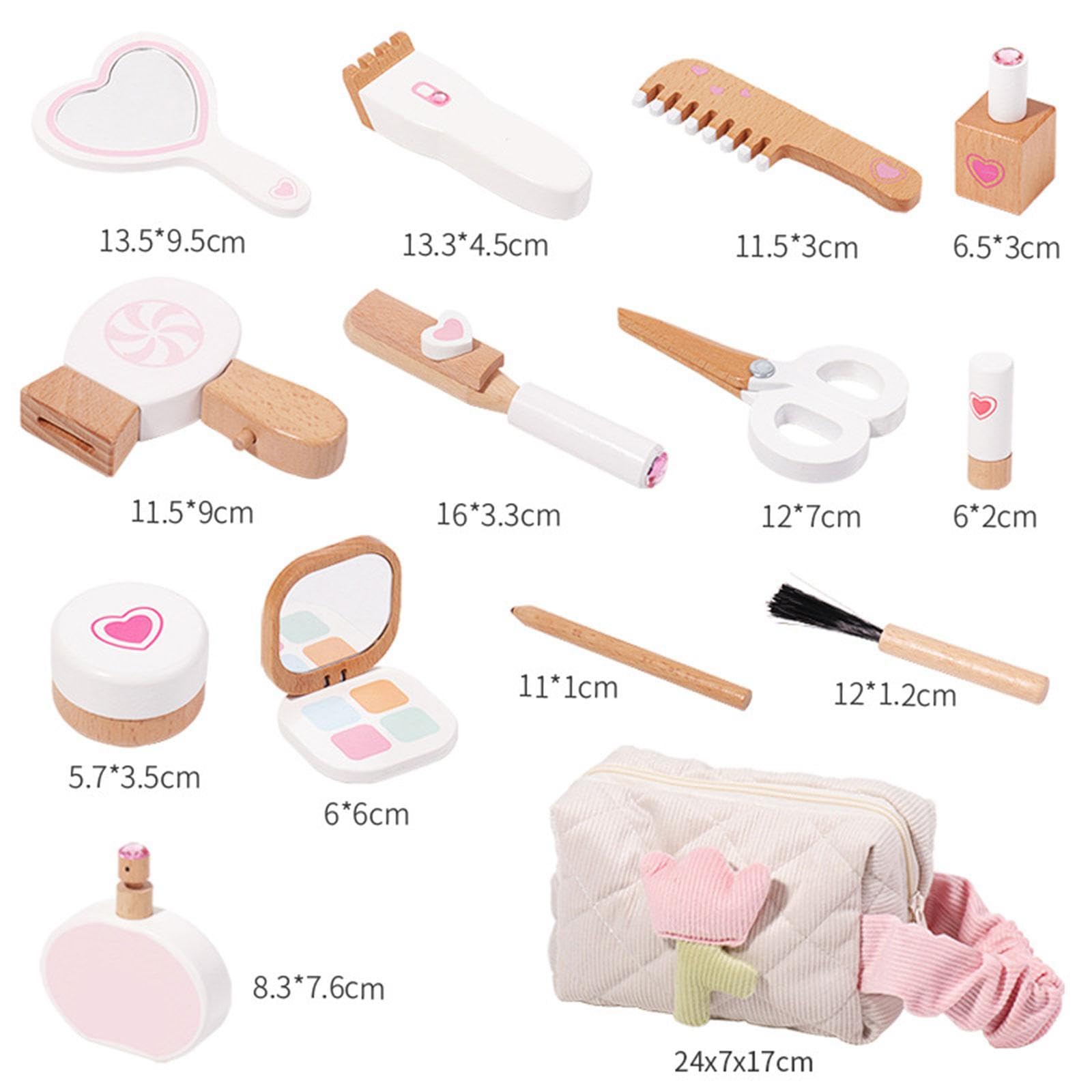 14x Maquillaje de Juguete para Niñas Pequeñas, Set de Cosméticos, Juguetes de Simulación de Maquillaje para Niñas Pequeñas para año, Navidad Y F