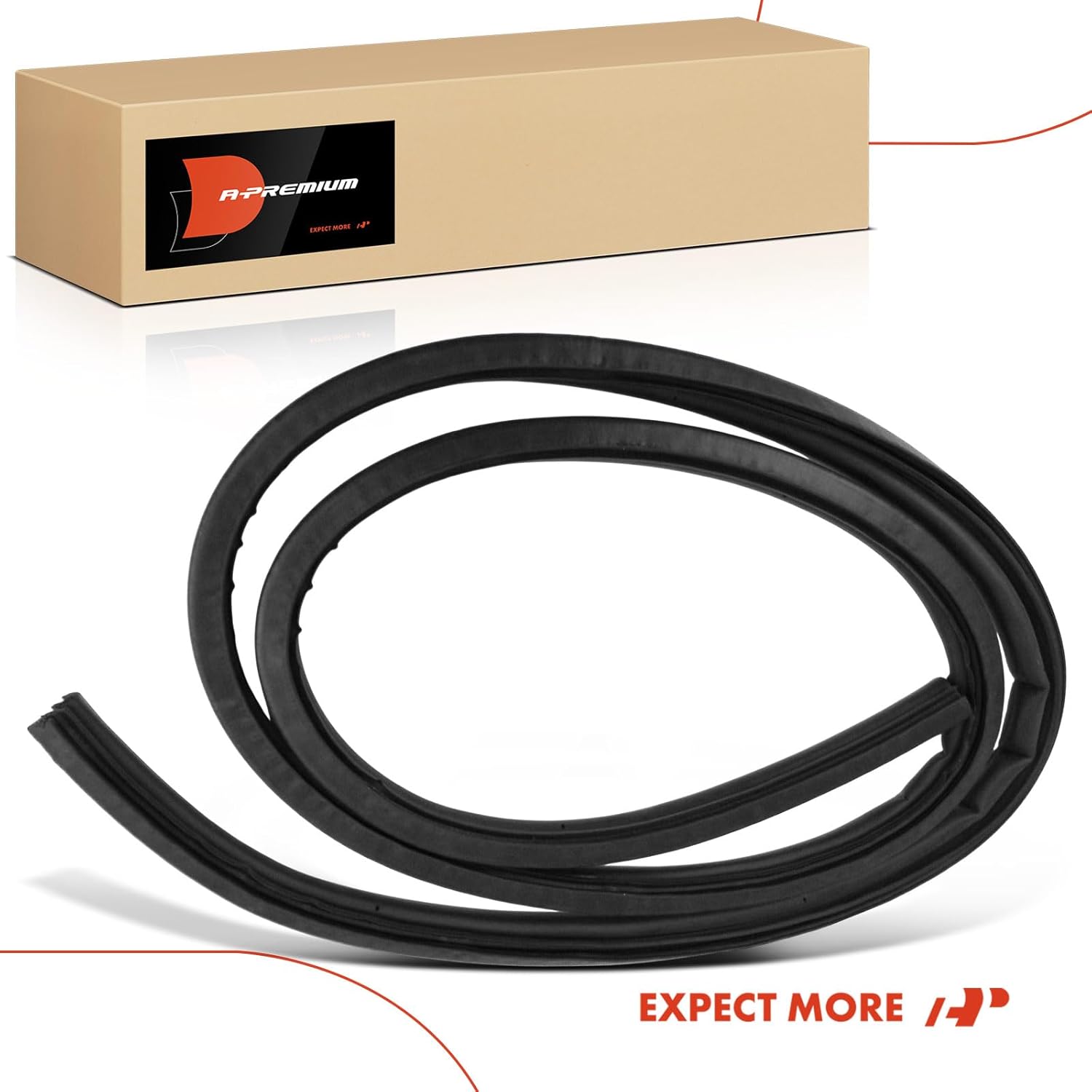 A-Premium Rear Car Door Weather Stripping Seal Strip Compatible with Toyota 4Runner 1996-2002