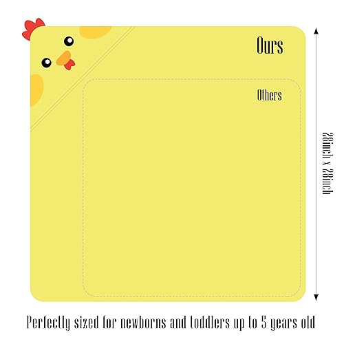 Vista 20 de Cute Castle Paquete de 2 toallas de bebé con capucha de rayón hechas de bambú y 8 paños - Elefante encantador, pájaro feliz Elefante y pájaro