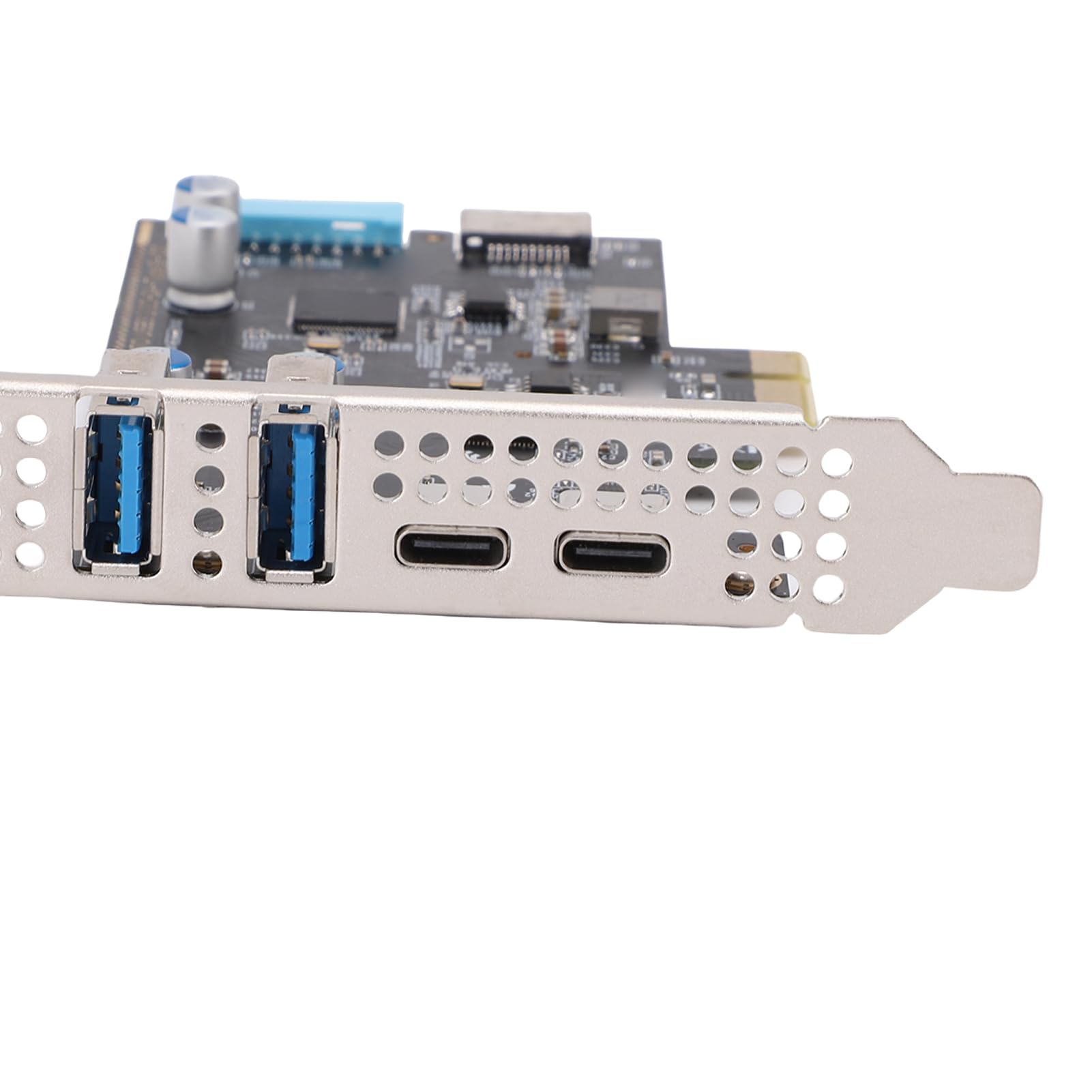 Tonysa Scheda di Espansione USB Efficiente da PCIe a USB 3.2 Gen 1 per PC Desktop con Larghezza di Banda di 10 Gbps per Giocatori e Professionisti dei Dati 1 Pezzo